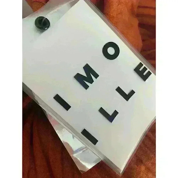 Simon Miller NWT Marek Ribbed Pants Women's S Orange Pull On Elastic Waist$170 - Picture 5 of 5